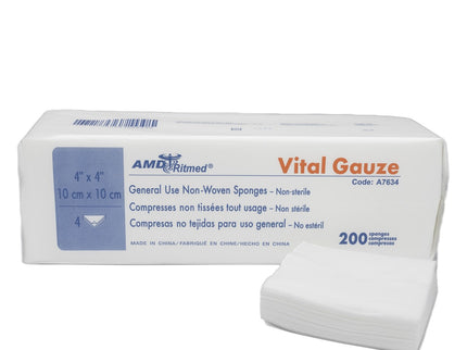 VitalGauze Non-Woven 4 Ply Sponges