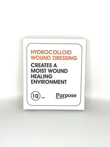 Purpose Select Hydrocolloid Wound Dressing, 10cm x 10cm, 10/Box (4" x 4")