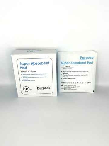 Purpose Select Super Absorbent Pad, 10/Box